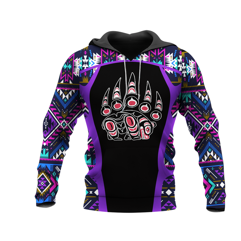 HD0013375 Bear Native American Pride 3D Hoodie