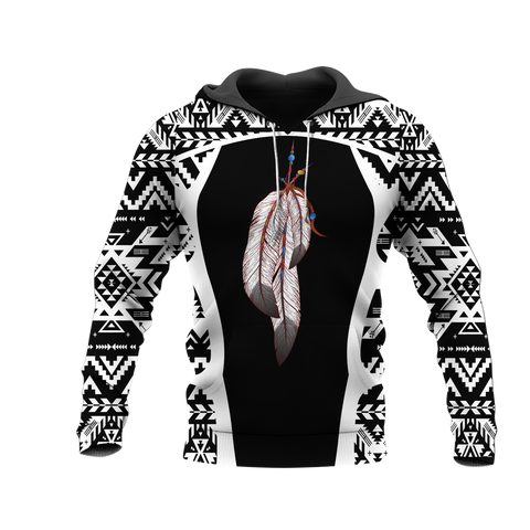 HD0013382 Feather Native American Pride 3D Hoodie