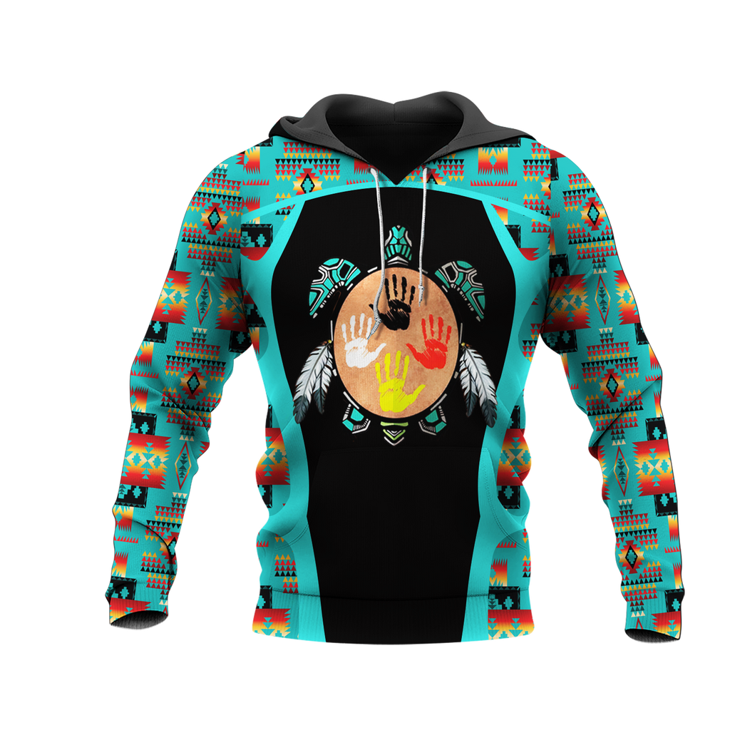 HD0013383 Tribal Turtle Native American Pride 3D Hoodie