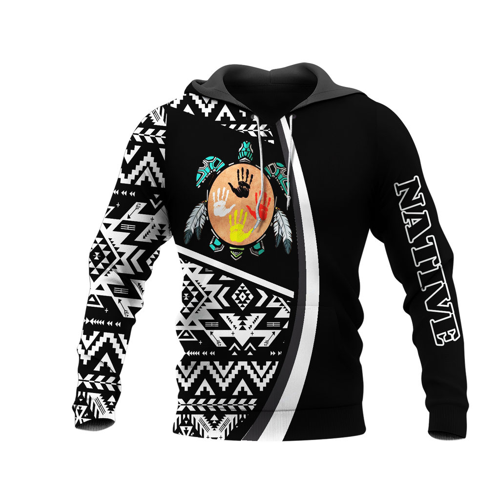 HD0013384 Tribal Turtle Native American Pride 3D Hoodie