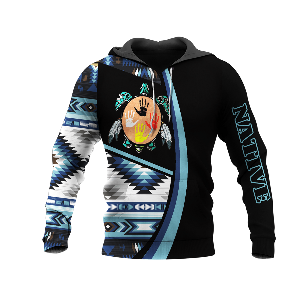 HD0013385 Tribal Turtle Native American Pride 3D Hoodie