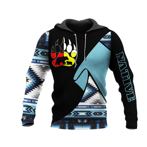 HD0013399 Bear Native American Pride 3D Hoodie