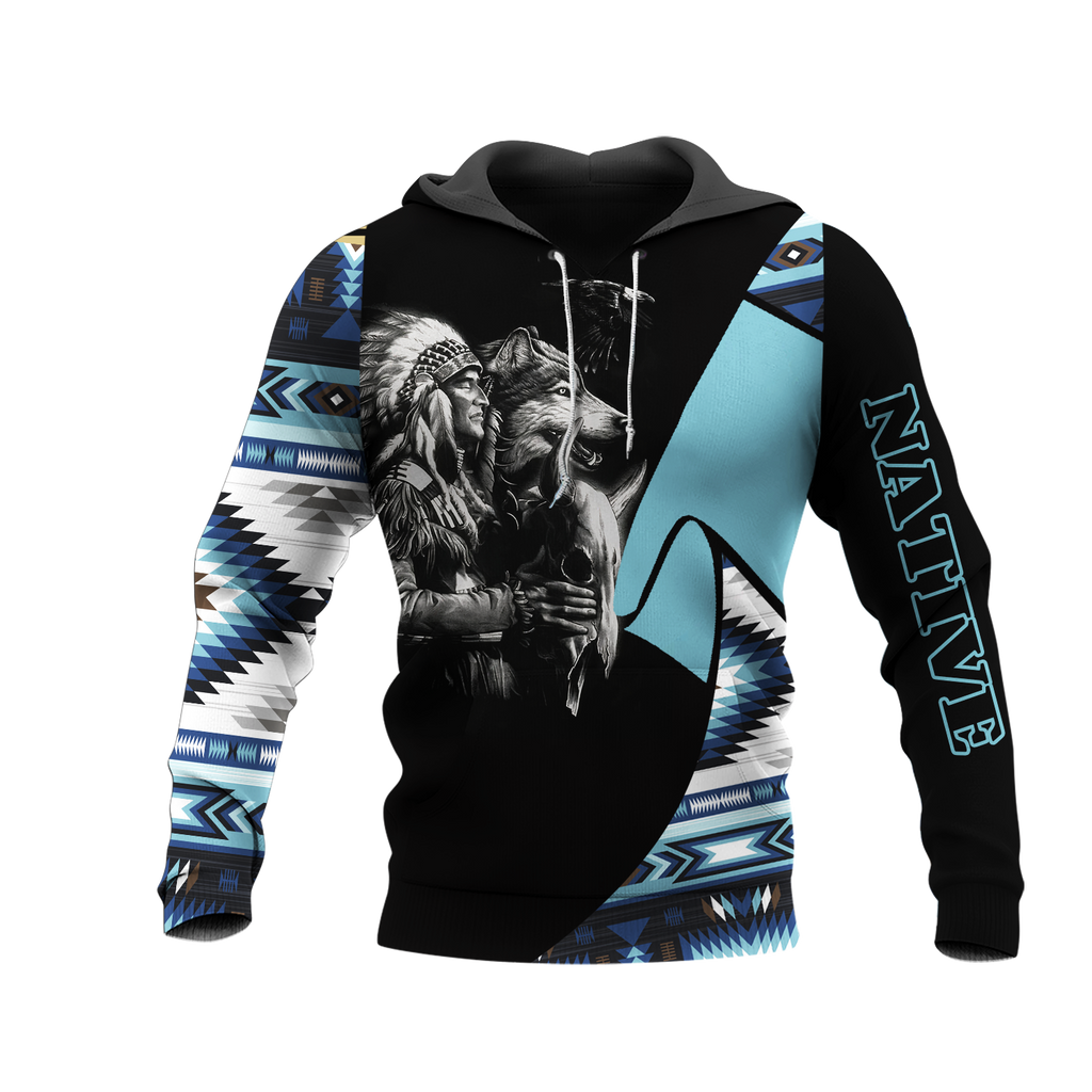 HD0013406 Chief Native American Pride 3D Hoodie