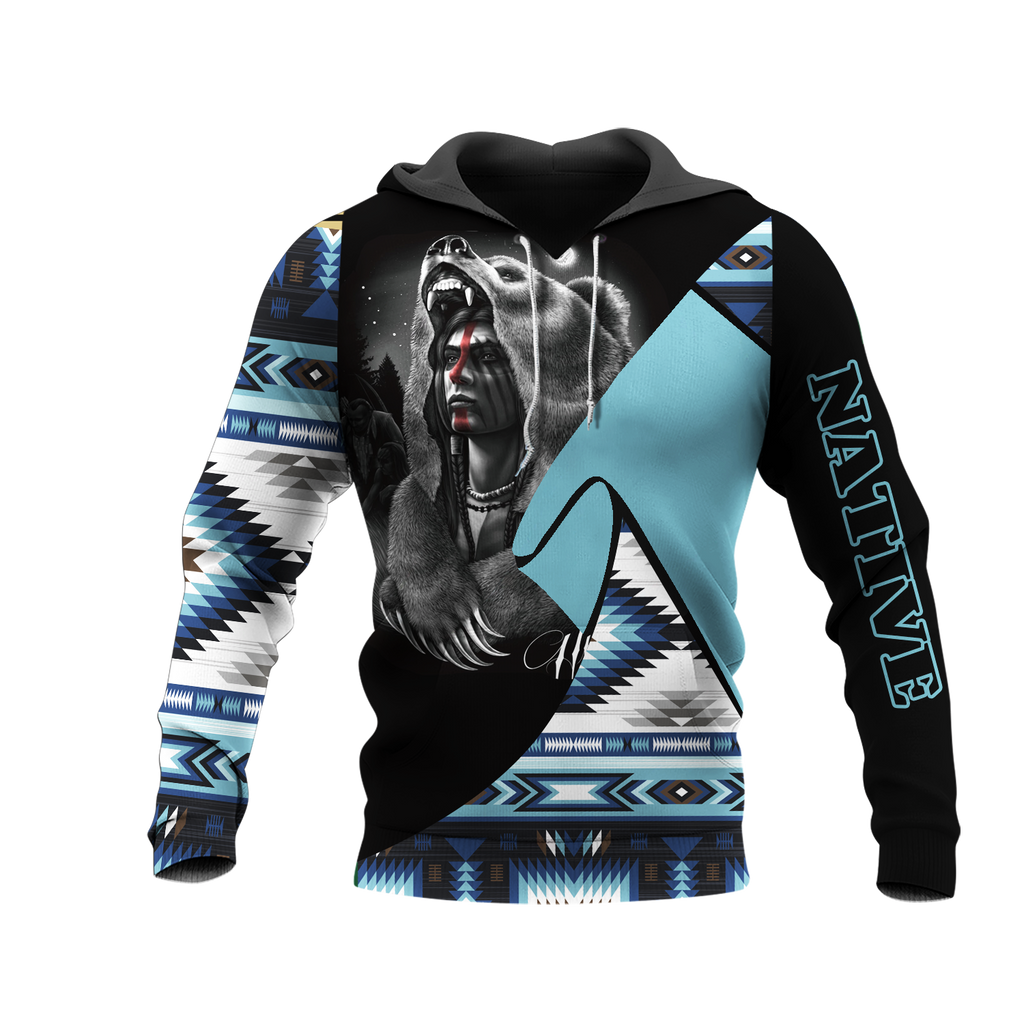 HD0013407 Chief Native American Pride 3D Hoodie