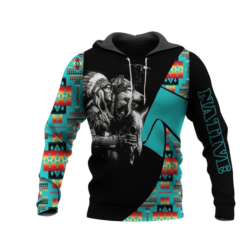 HD0013408 Chief Native American Pride 3D Hoodie