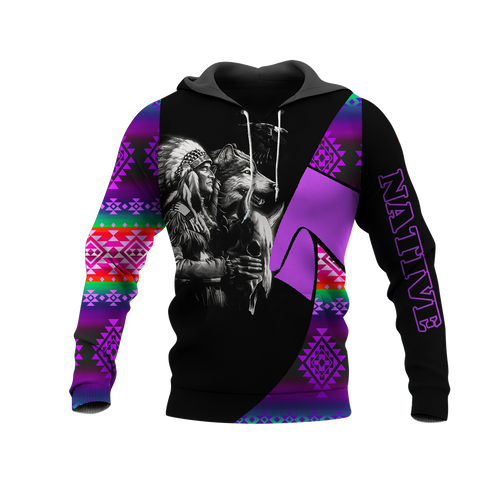 HD0013409 Chief Native American Pride 3D Hoodie