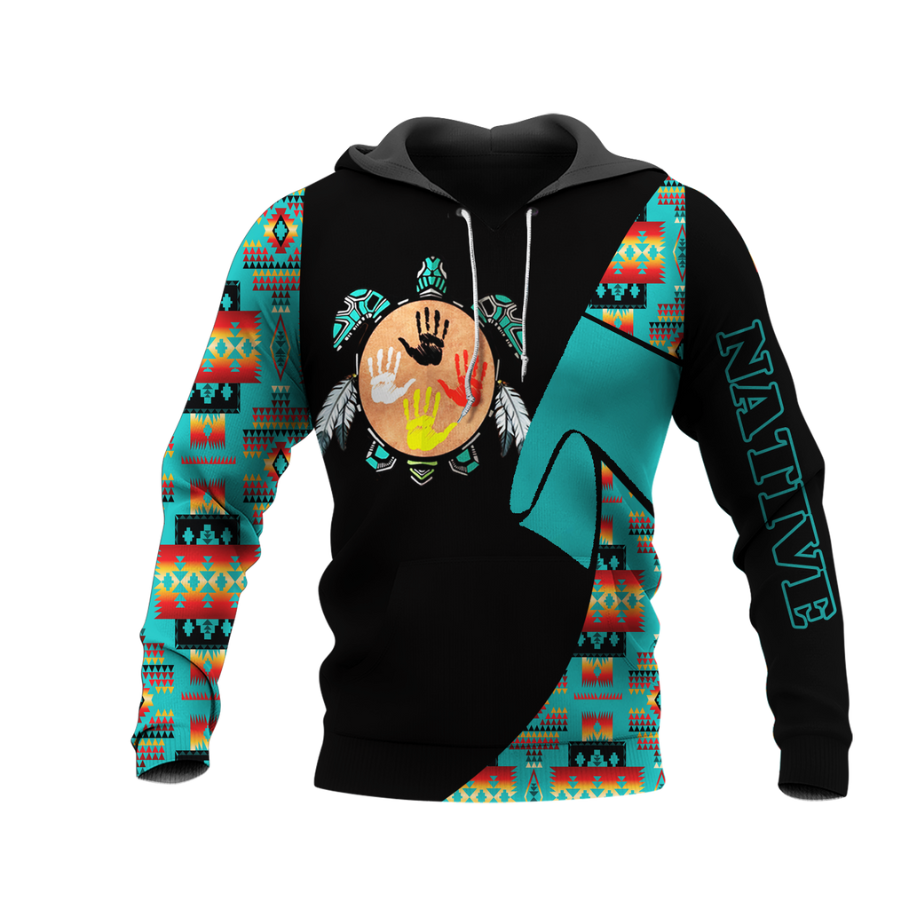 HD0013410 Chief Native American Pride 3D Hoodie