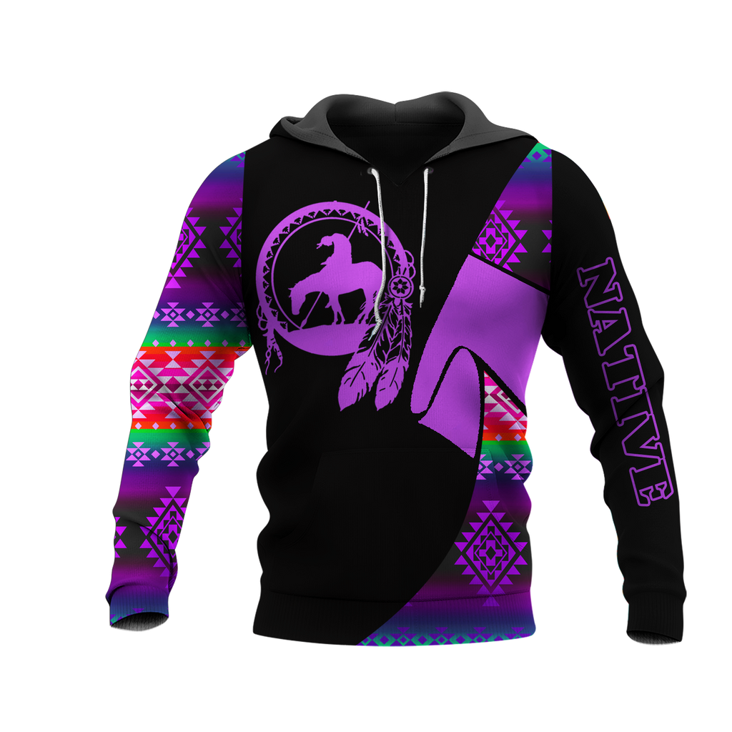 HD0013457 Tribal Turtle Native American Pride 3D Hoodie