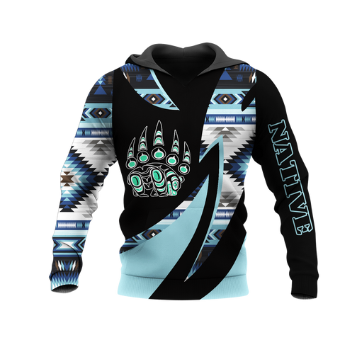 HD0013426 Bear Native American Pride 3D Hoodie