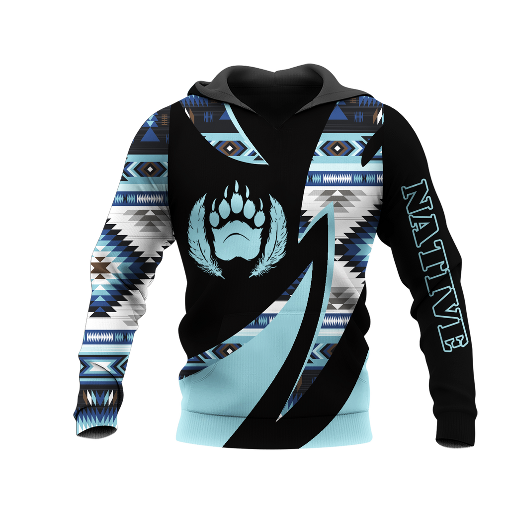 HD0013429 Bear Native American Pride 3D Hoodie