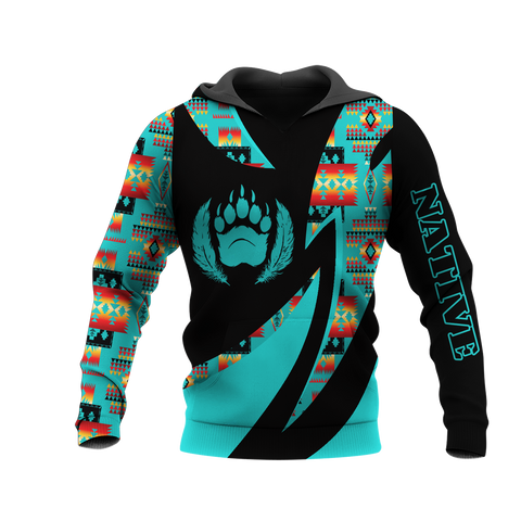 HD0013431 Bear Native American Pride 3D Hoodie