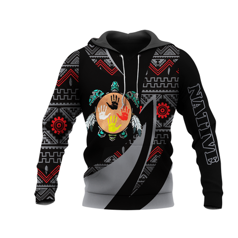 HD0013433 Tribal Turtle Native American Pride 3D Hoodie