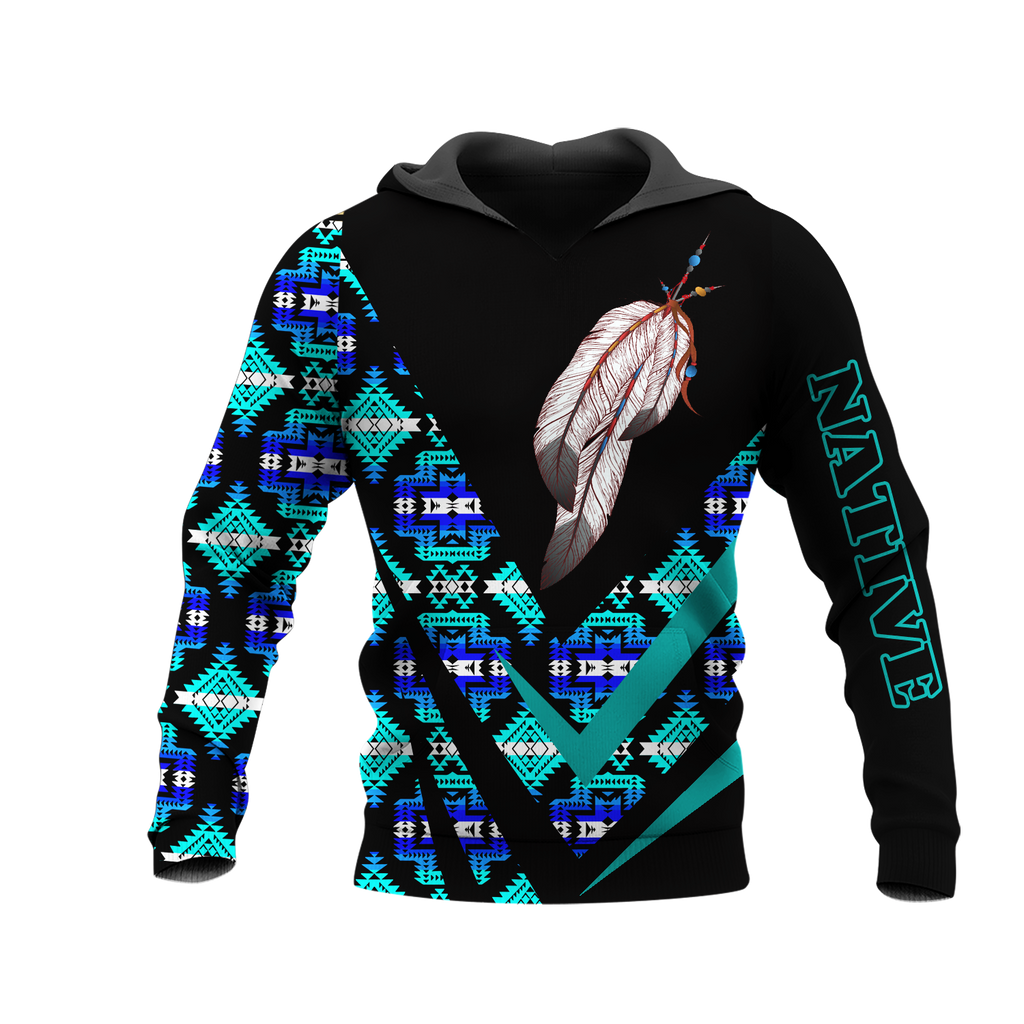 HD0013439 Feather Native American Pride 3D Hoodie