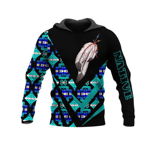 HD0013439 Feather Native American Pride 3D Hoodie