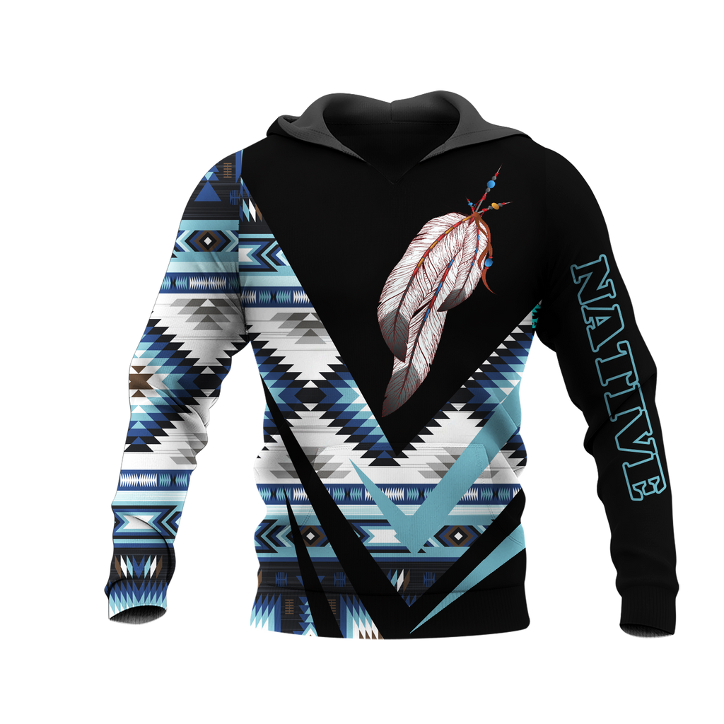 HD0013440 Feather Native American Pride 3D Hoodie