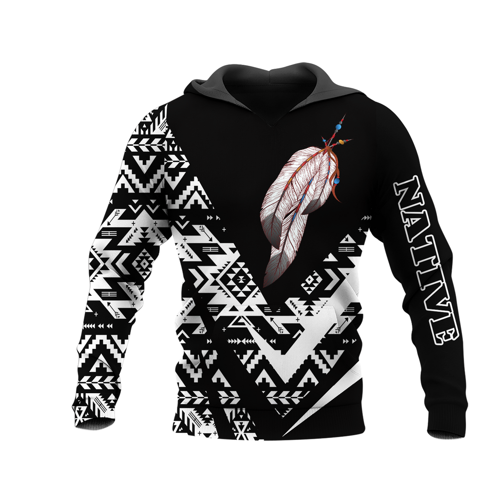 HD0013441 Feather Native American Pride 3D Hoodie