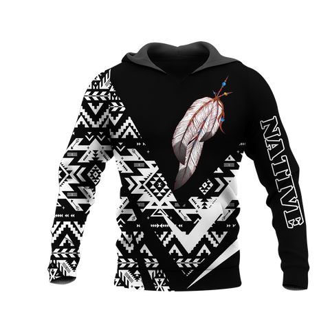 HD0013441 Feather Native American Pride 3D Hoodie