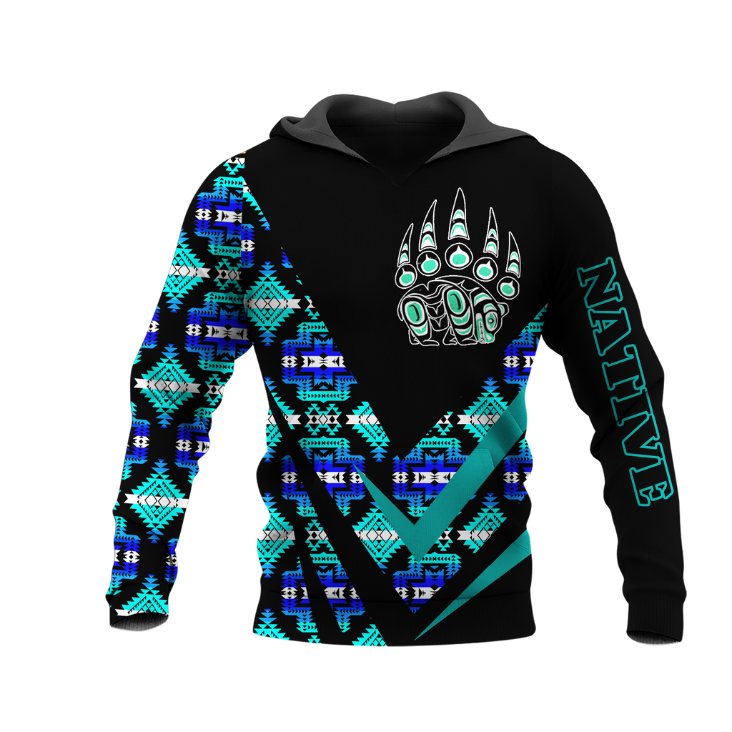 HD0013447 Bear Native American Pride 3D Hoodie