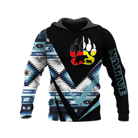 HD0013448 Bear Native American Pride 3D Hoodie