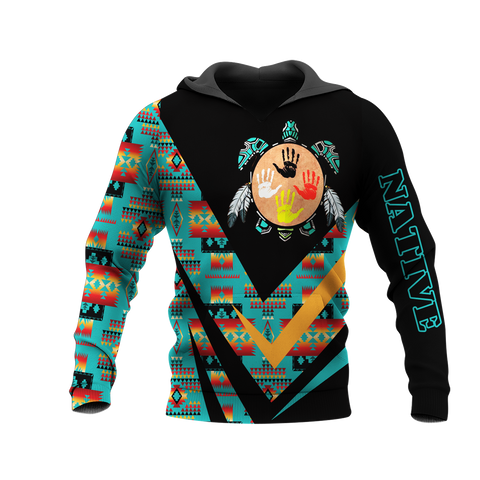 HD0013450 Tribal Turtle Native American Pride 3D Hoodie