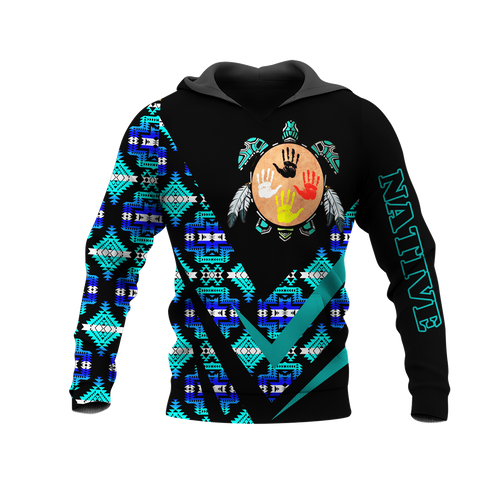 HD0013451 Tribal Turtle Native American Pride 3D Hoodie