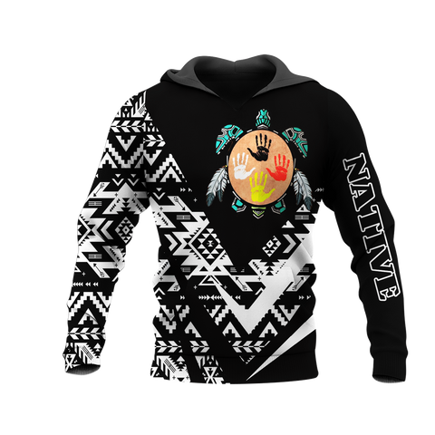 HD0013456 Tribal Turtle Native American Pride 3D Hoodie