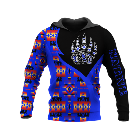 HD0013462 Bear Native American Pride 3D Hoodie