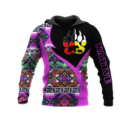 HD0013464 Bear Native American Pride 3D Hoodie