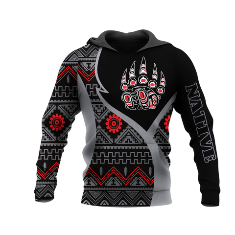 HD0013469 Bear Native American Pride 3D Hoodie