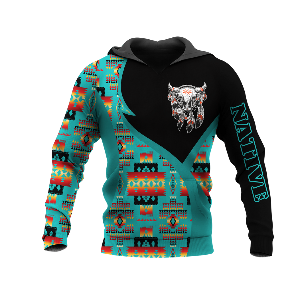 HD0013471 Bison Native American Pride 3D Hoodie