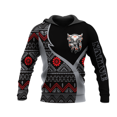 HD0013472 Bison Native American Pride 3D Hoodie