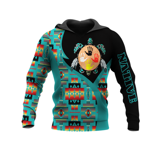 HD0013477 Tribal Turtle Native American Pride 3D Hoodie