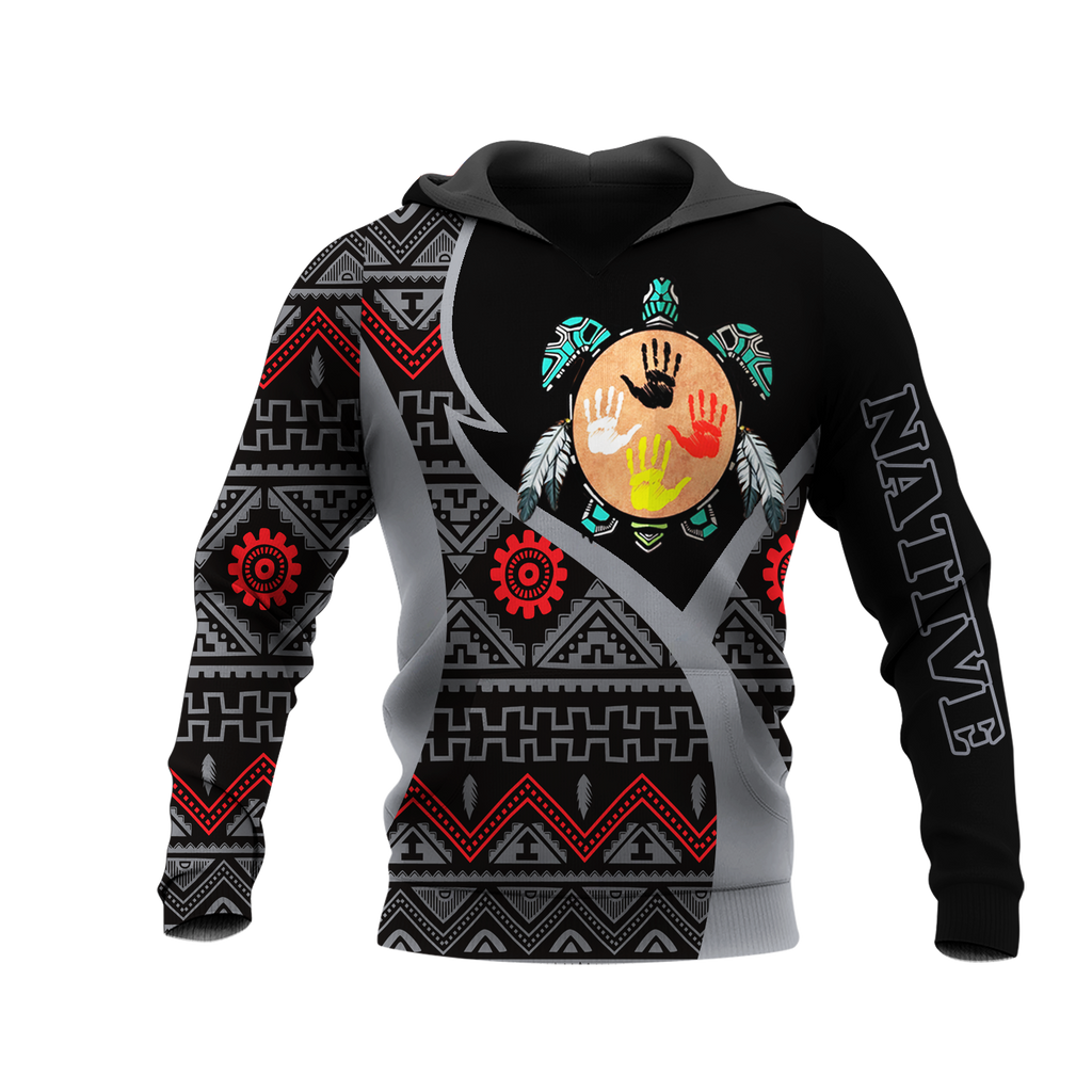 HD0013478 Tribal Turtle Native American Pride 3D Hoodie