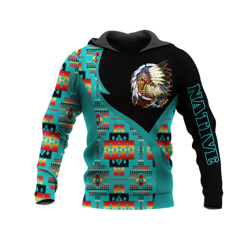 HD0013479 Chief Native American Pride 3D Hoodie