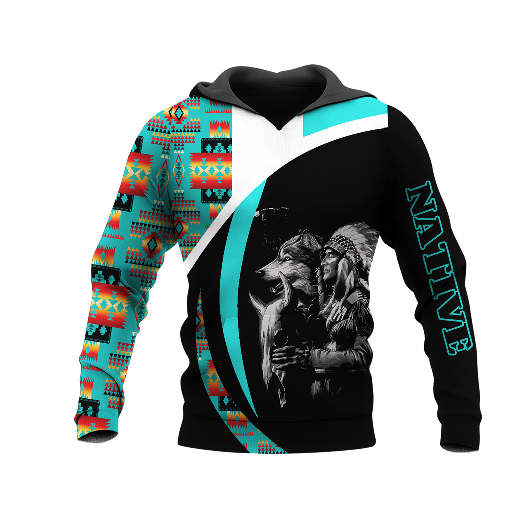 HD0013480 Chief Native American Pride 3D Hoodie