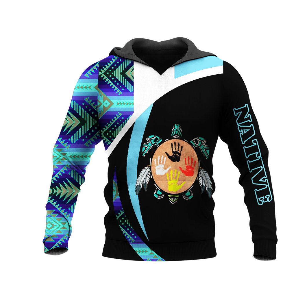 HD0013498 Tribal Turtle Native American Pride 3D Hoodie