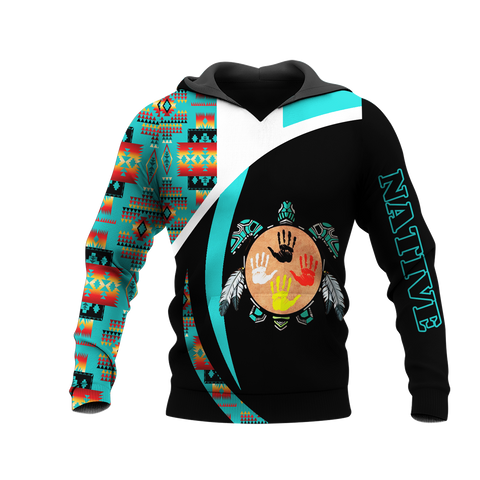 HD0013499 Tribal Turtle Native American Pride 3D Hoodie