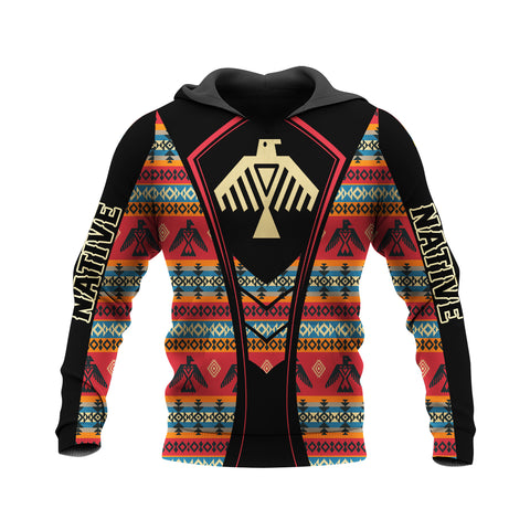 HD0109M03 Thunderbird Native American Pride 3D Hoodie