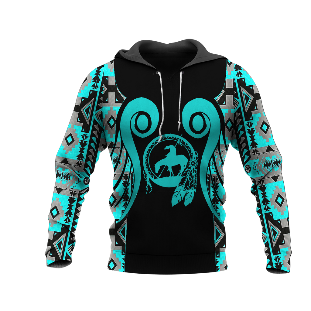 Powwow StoreHD0012067 Pattern Native Pride 3D Hoodie