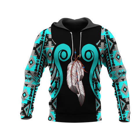 Powwow StoreHD0012068 Pattern Native Pride 3D Hoodie