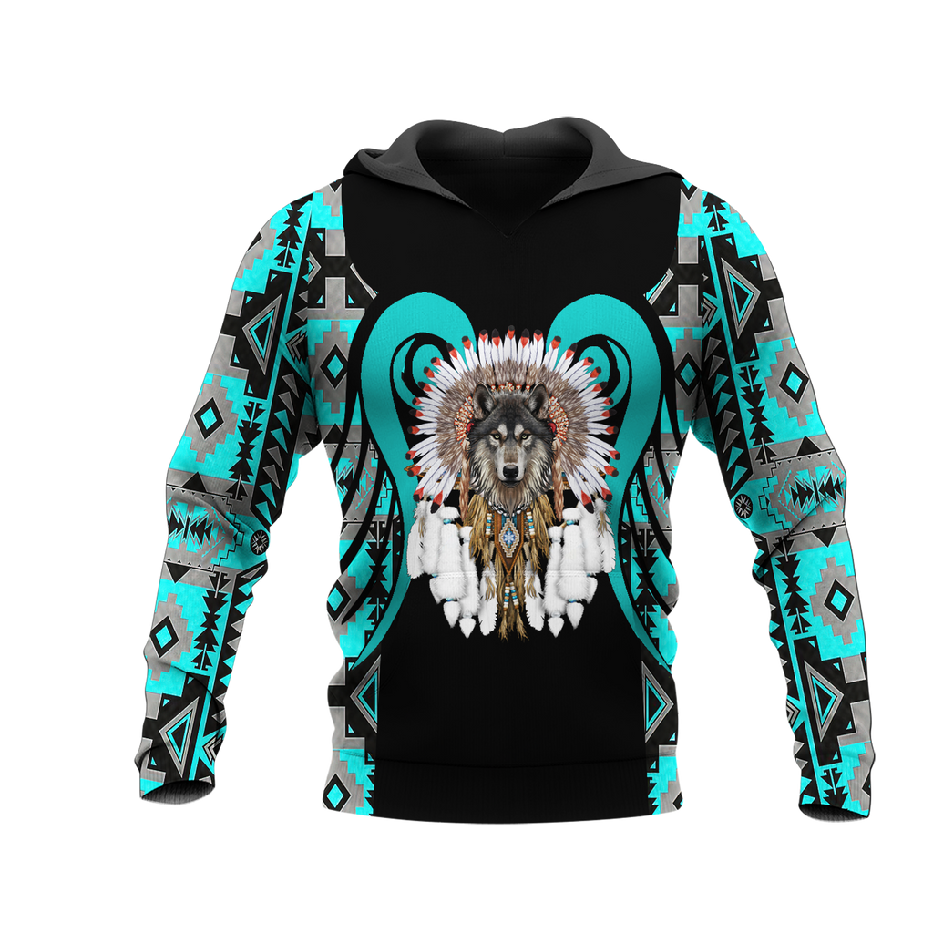 Powwow StoreHD0012069 Pattern Native Pride 3D Hoodie