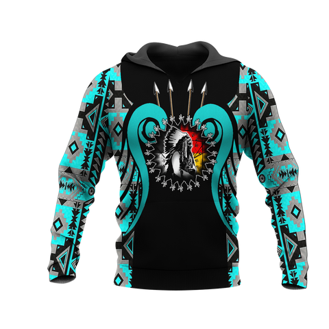 Powwow StoreHD0012070 Pattern Native Pride 3D Hoodie