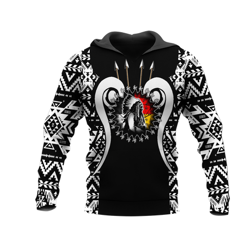 Powwow StoreHD0012071 Pattern Native Pride 3D Hoodie