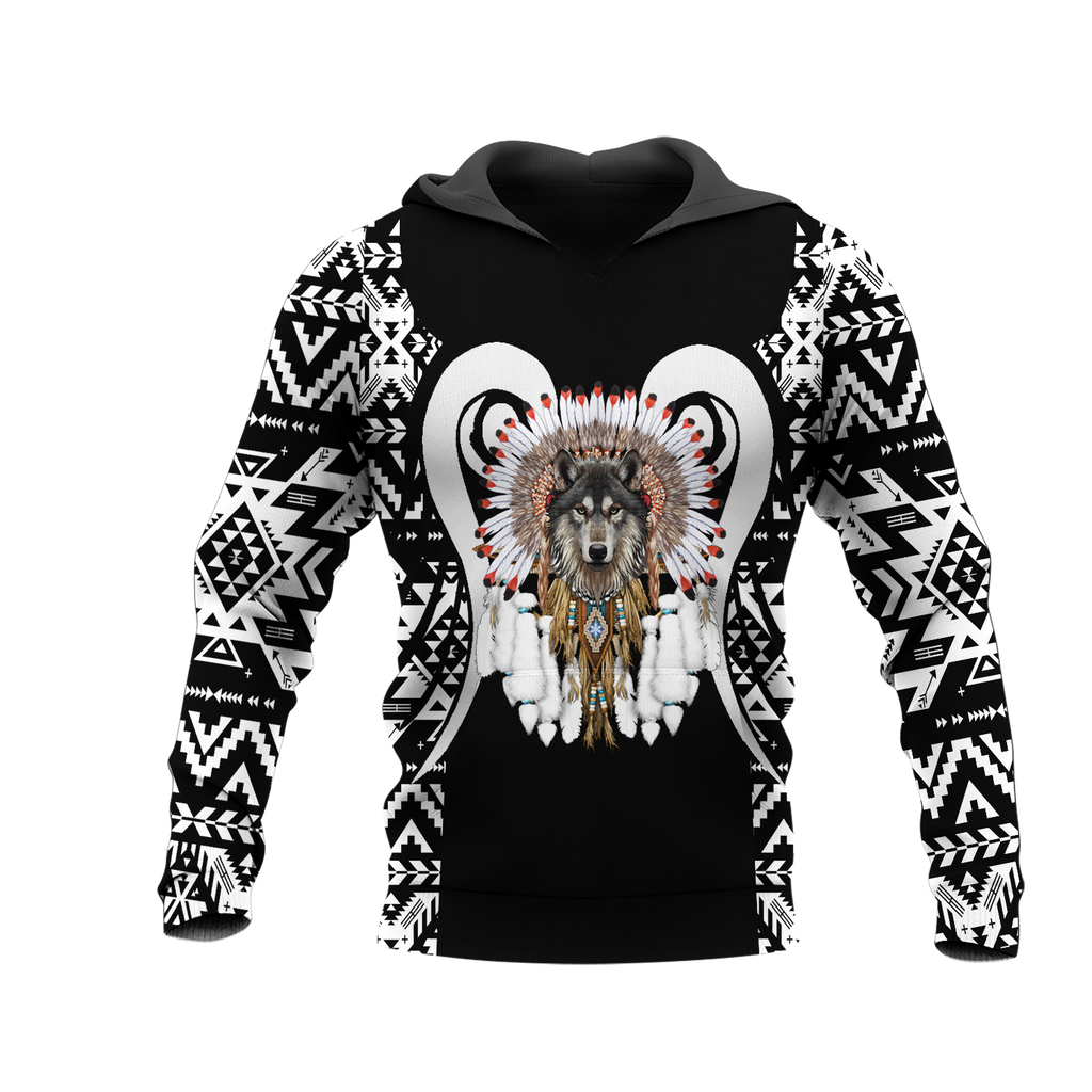 Powwow StoreHD0012073 Pattern Native Pride 3D Hoodie