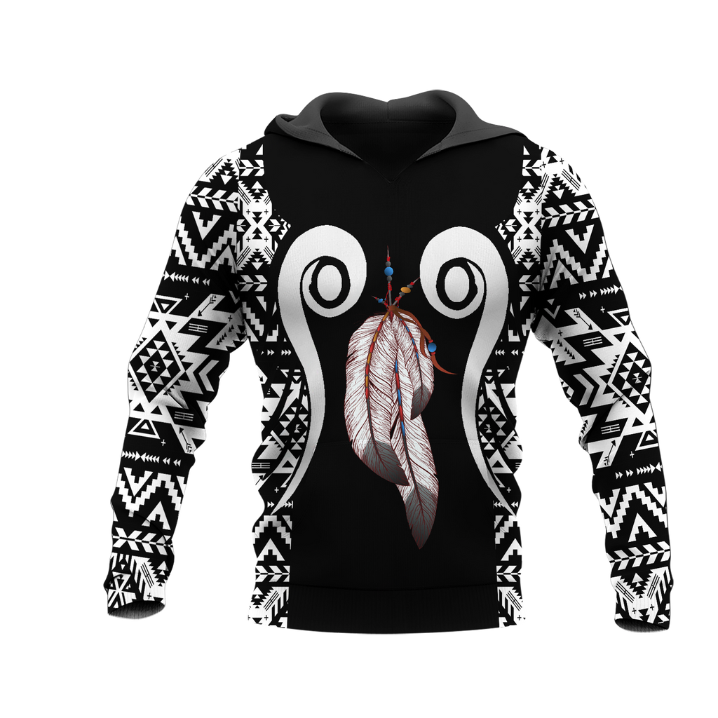 Powwow StoreHD0012075 Pattern Native Pride 3D Hoodie