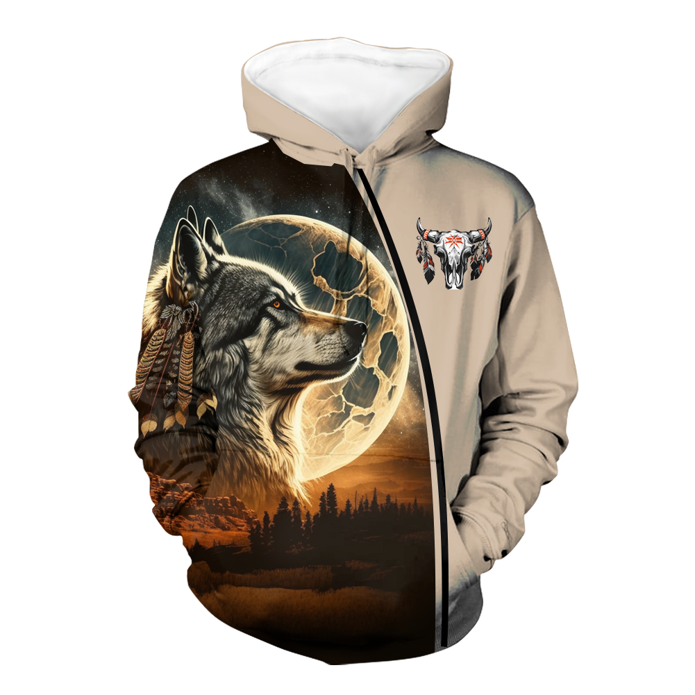 Powwow StoreHD000530 Pattern Native Pride 3D Hoodie