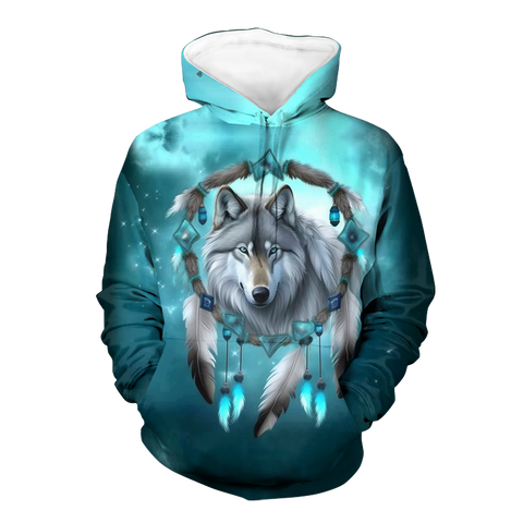 Powwow StoreHD000541 Pattern Native Pride 3D Hoodie