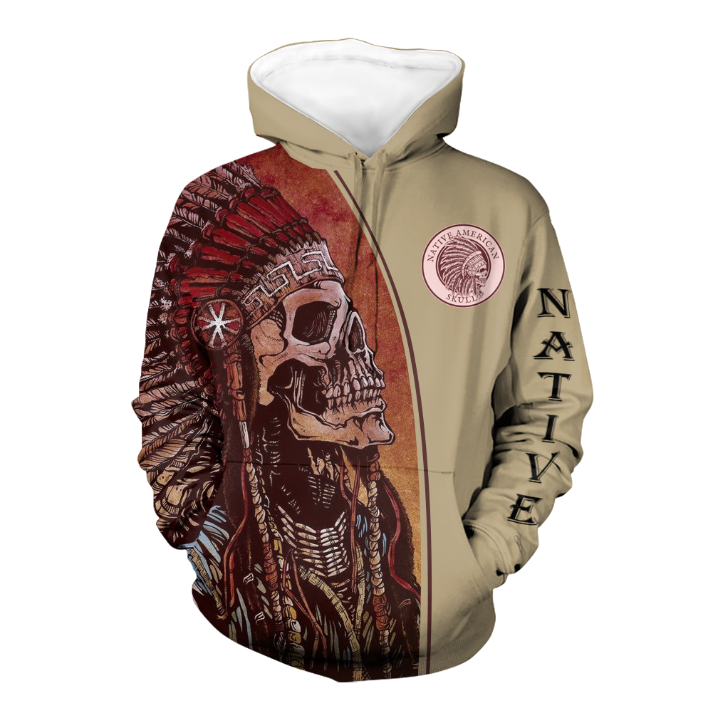 Powwow StoreHD000538 Pattern Native Pride 3D Hoodie