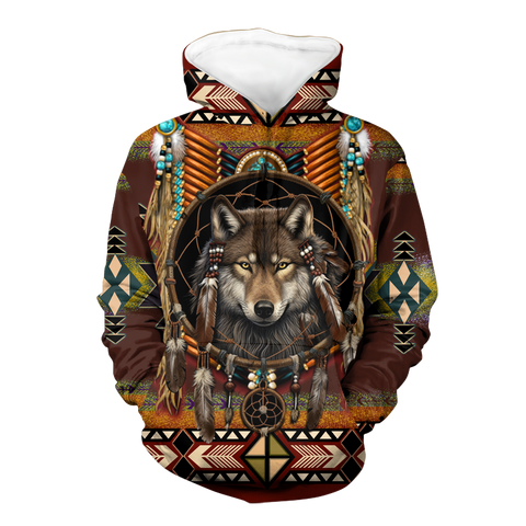 Powwow StoreHD000536 Pattern Native Pride 3D Hoodie