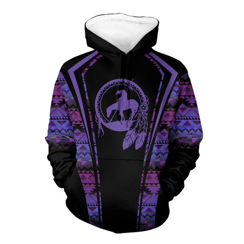 Powwow StoreHD000550 Pattern Native Pride 3D Hoodie